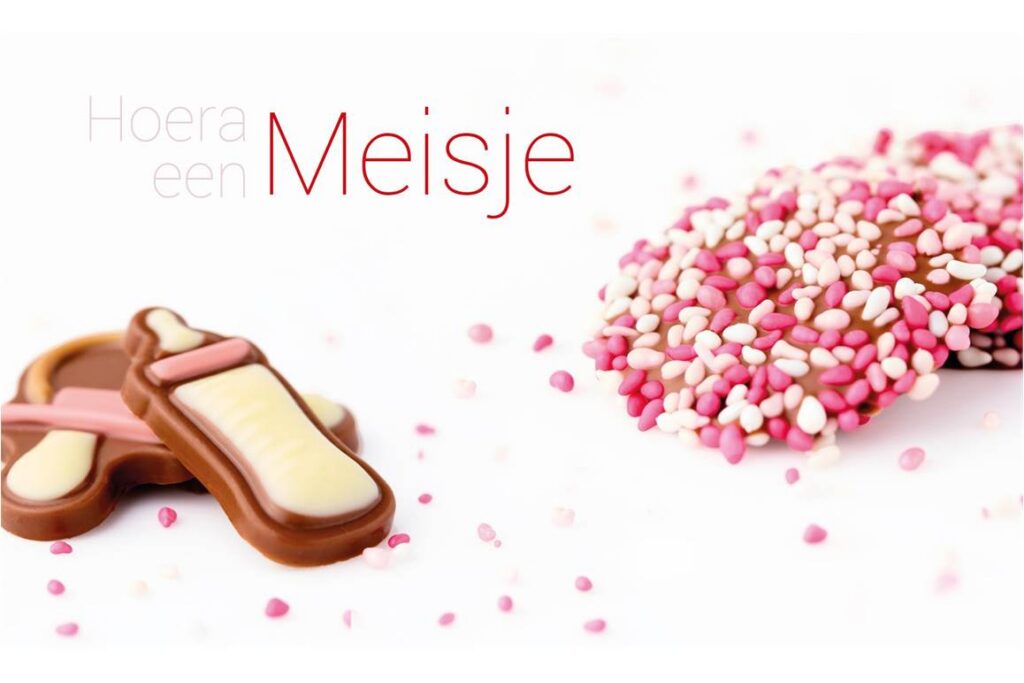 Wenskaart Geboorte Meisje